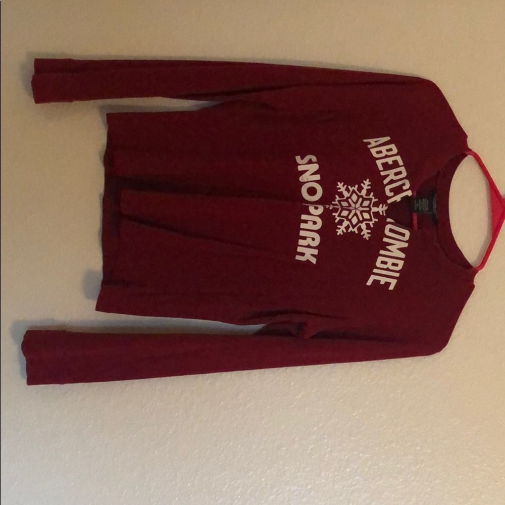 A red long sleeve shirt